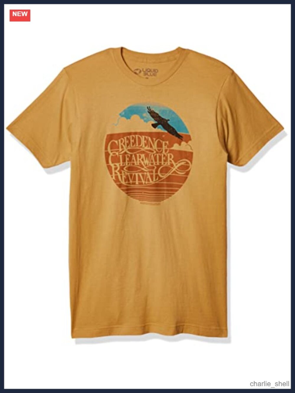 Unisex Creedence Clearwater Revival Band T-Shirt - Crew Neck Short Sleeve